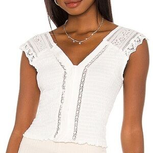 Free People On My Mind top in Ivory